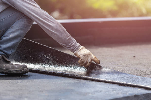 Professional Waterproofing technician working in Derby, NY